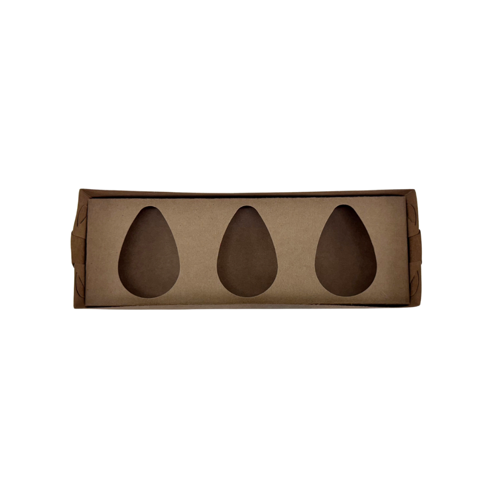 50 Caixas Retangular P/ Ovo Colher C/ Tampa Acetato - Trio De 50g em Oferta na Shopee