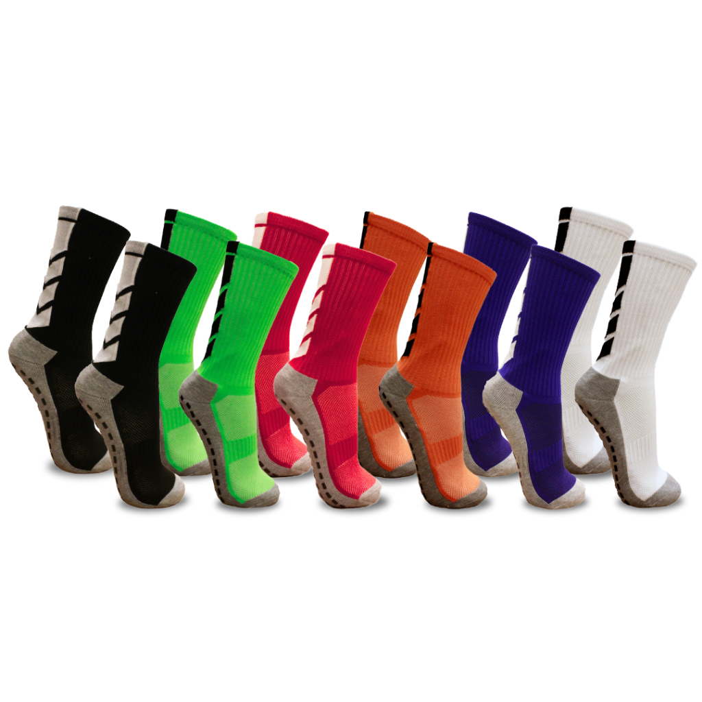 Meia Antiderrapante 3 Pares Cores Diversas em Oferta na Shopee