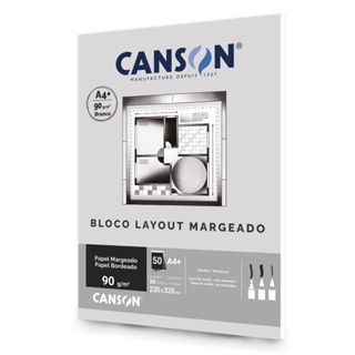 Bloco Canson Layout Margeado A4+ 50 Folhas 90g em Oferta na Shopee