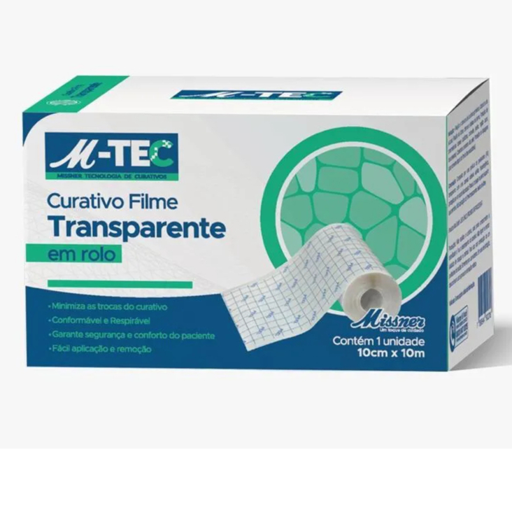 Curativo Filme Transparente Em Rolo 10/15cmX10m - Missner em Oferta na Shopee