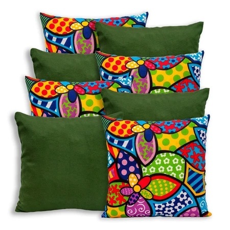 Kit 6 Almofadas Para Sala Decoração Com Zíper promoção 40cm x 40cm em Oferta na Shopee