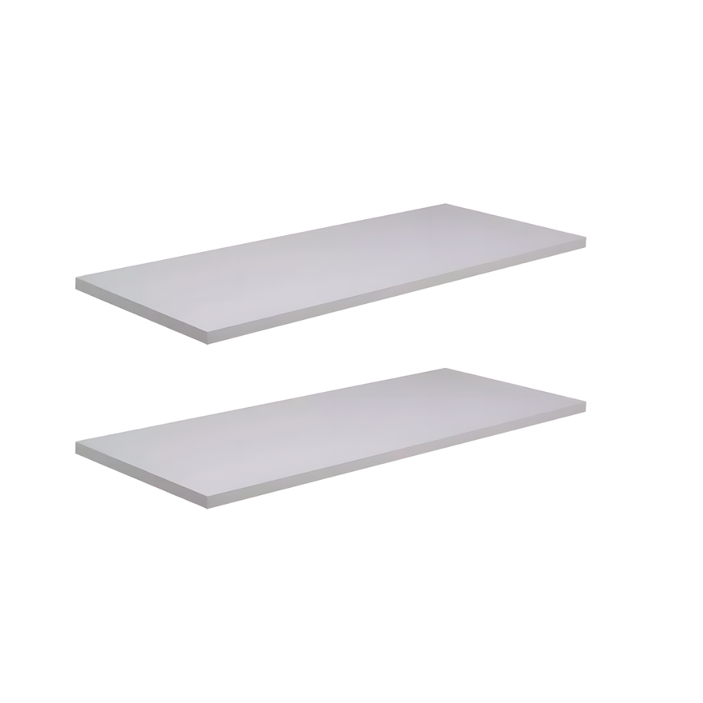Kit 2 Prateleiras MDF Cinza 60x20cm Organização, Decoração e Suporte para Livros e Brinquedos