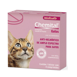 CHEMITAL GATOS 4 CPRS - CHEMITEC USO VET em Oferta na Shopee
