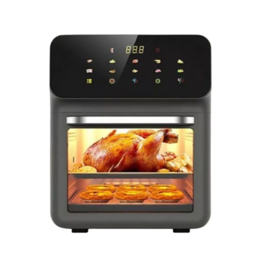 Fritadeira Elétrica Air Fryer FORNO LCK Preta/Inox  220V - 3XZ OFFICIAL STORE