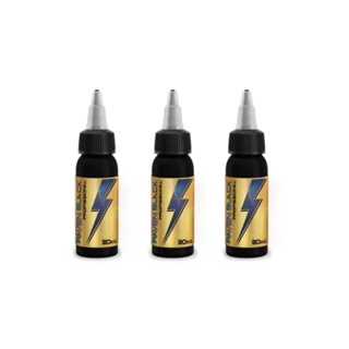 Kit 3 Tintas Tatuagem Raven Black 30ml Easy Glow Tattoo em Oferta na Shopee