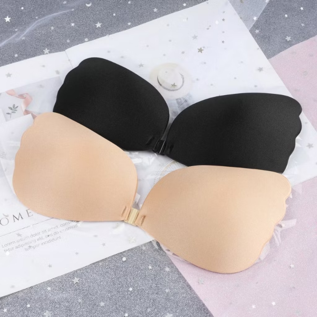 Reutilizável Fivela Frontal Invisível Adesivo Sutiãs Sexy Push Up De Silicone Levantamento Peito Remendo Respirável Roup