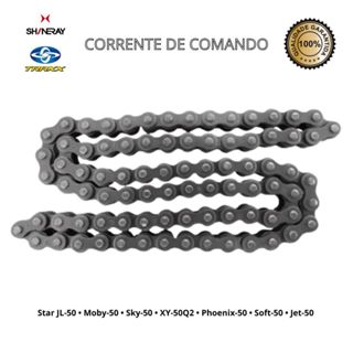 Corrente Comando Shineray Jet 50 Xy 50-Q Phoenix 50 - 82 Elos em Oferta na Shopee