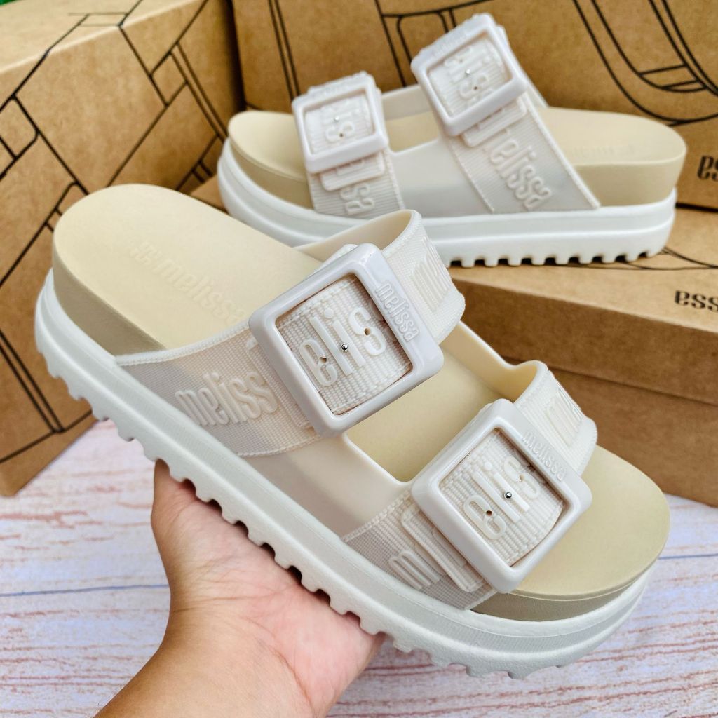 Sandália Birken Feminino Melissa M-lover Platform Original Ajustável Confortável