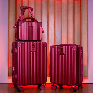 Kit de Viagem América: 2 Malas Bordo + Frasqueira | Cadeado Numérico, Entrada Usb e Usb-C,...