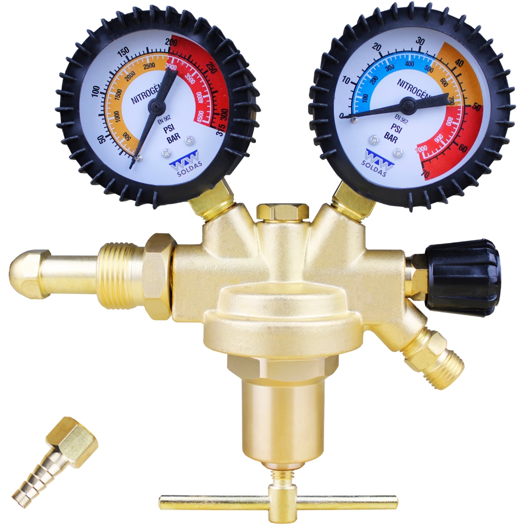 Regulador Para Cilindro De Nitrogênio 1000psi Alta Pressão