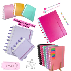 Caderno tipo Inteligente Personalizado A5/B5 Capa Dura 80 Folhas Pautadas Escolar Planner Diário