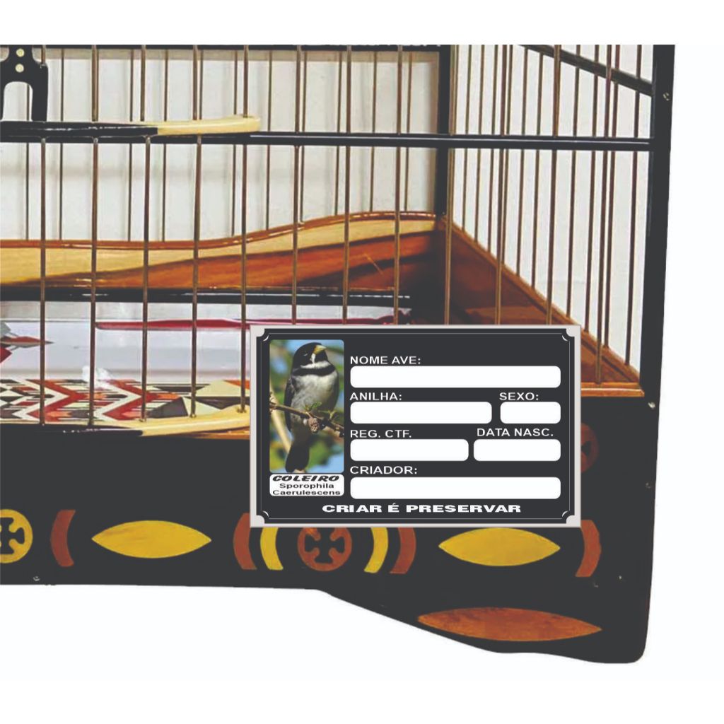 10 PLACAS DE COLEIRO IDENTIFICAÇÃO DE PASSARO, ANUNCIO SOMENTE DE COLEIRO, PARA OUTRAS AVES CONSULTAR ANTES em Oferta na Shopee
