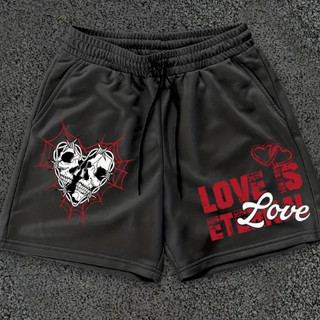 Bermuda Moletom Masculina Amor Eterno Love Is Algodão Streetwear Algodão Confortavel