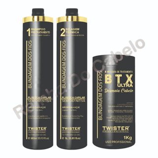 Kit Tratamento Capilar Térmico Com Queratina e Argan + BTXultra  Tratamento Capilar 1k em Oferta na Shopee