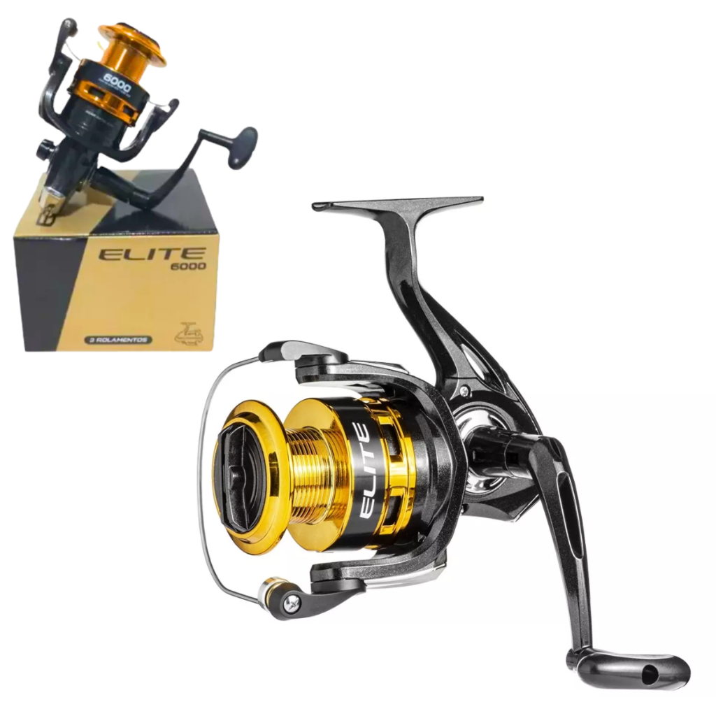 Carretel Molinete Marine Elite 6000 3 Rolamentos - Gold