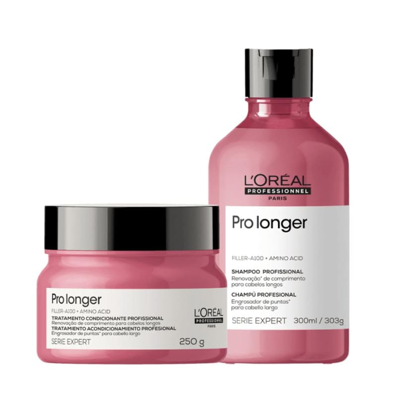 Kit L'Oréal Professionnel Pro Longer Treatment (2 Produtos) em Oferta na Shopee