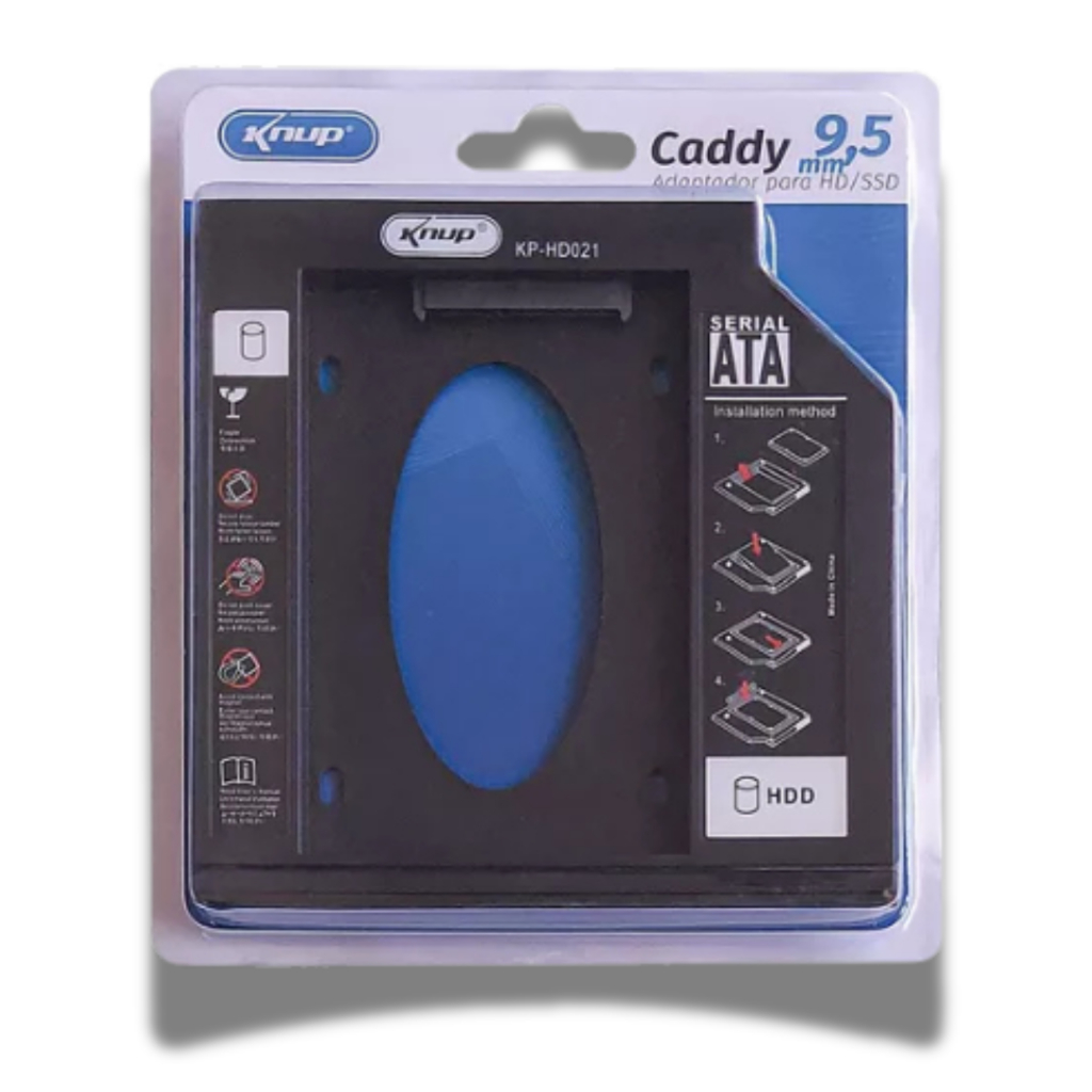 Caddy Para SSD 9,5 Knup KP-HD021
