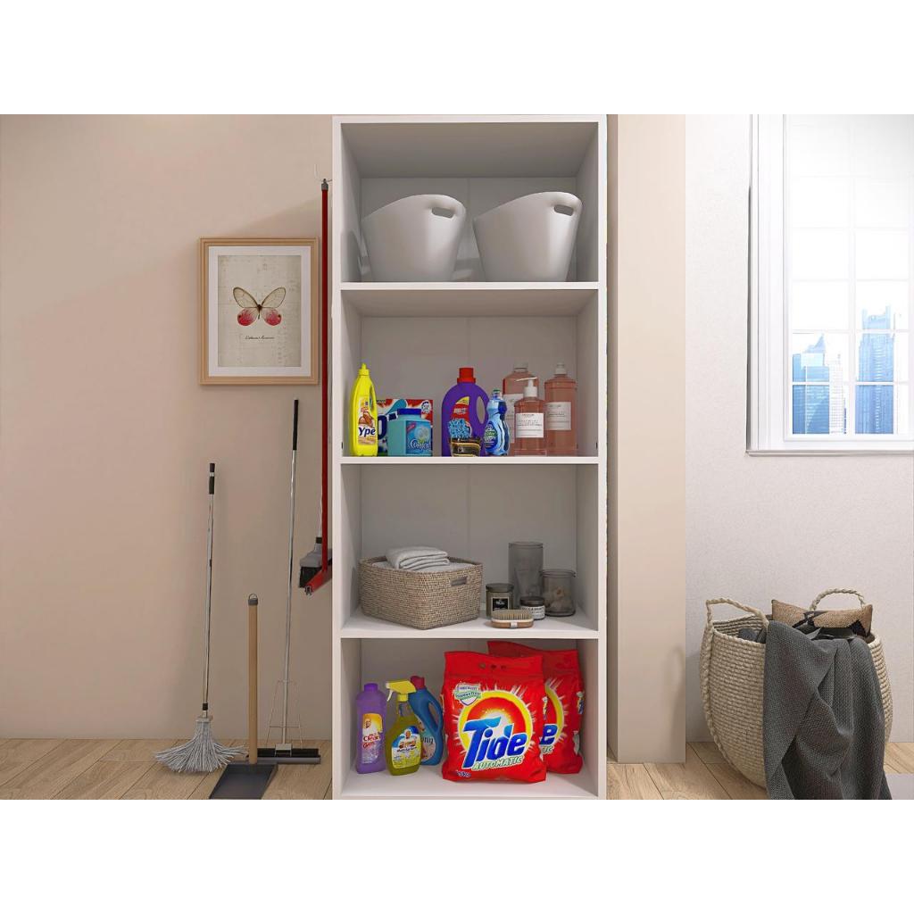 Armário Lavanderia Multiuso Porta Vassoura Rodo S/ Rodinhas Produtos Limpeza Balcão Organizador — imagem 2 de 2