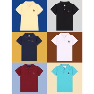 Kit Sortido 1, 2 ou 3 Camisas Polo De Menino Infantil Masculino Roupas de Bebê Estilo Casual Básico de Sair em Oferta na Shopee
