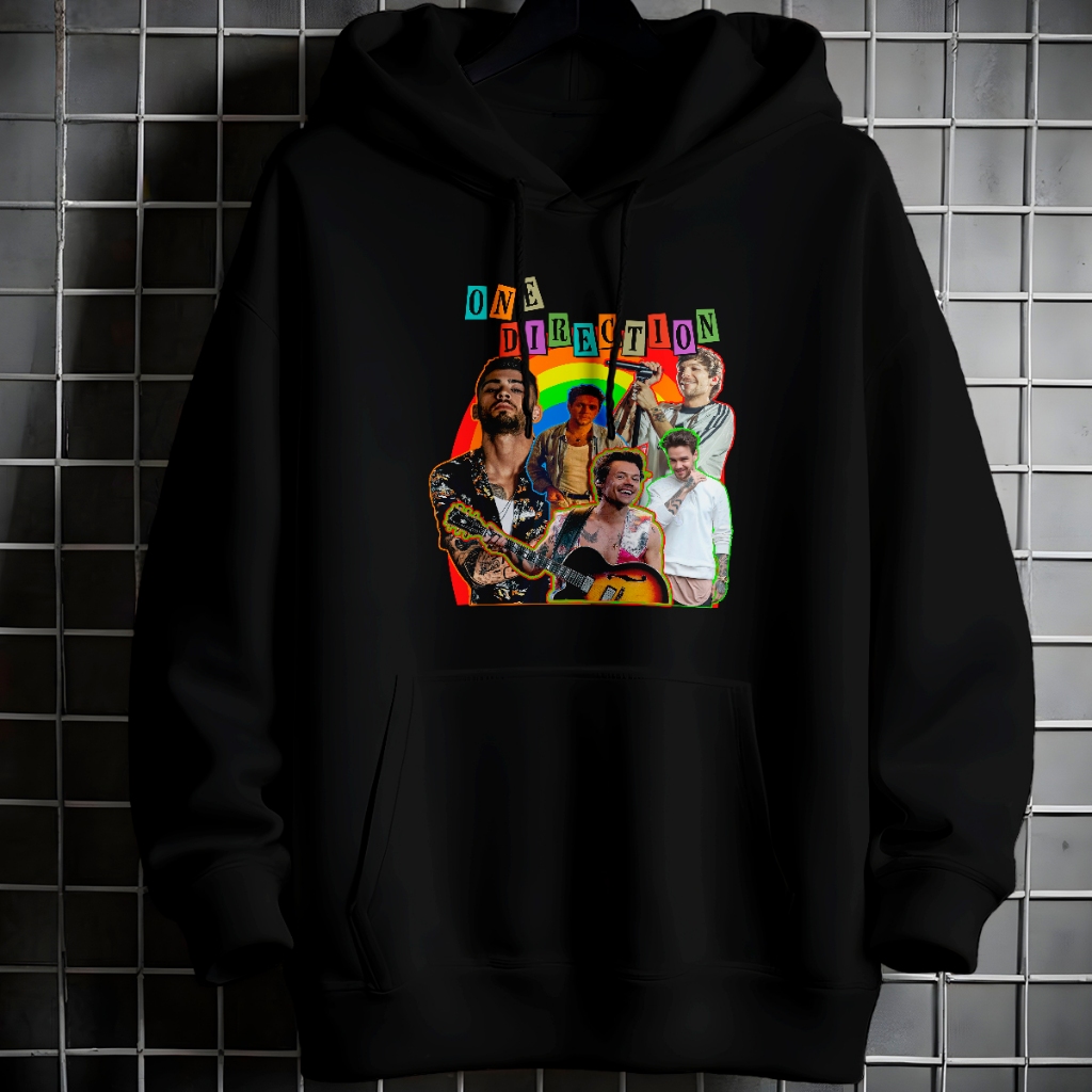 Moletom Canguru Unissex Grapich One Direction Blusa Frio Com bolso Capuz Casaco Algodão 275