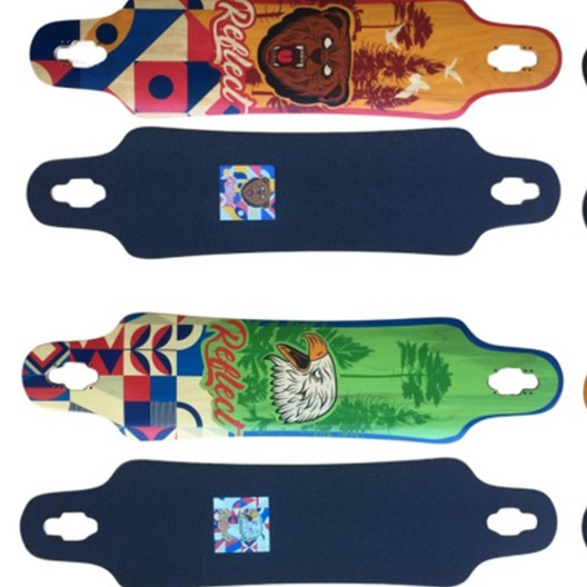 Shape Reflect Drop Through 39 Maple Com Lixa Natural Preservation Longboard Skate Dropthru - Envio Imediato