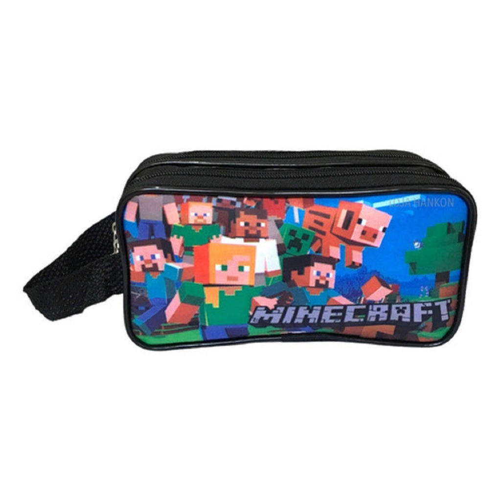 Estojo Minecraft 2Ziper em Oferta na Shopee