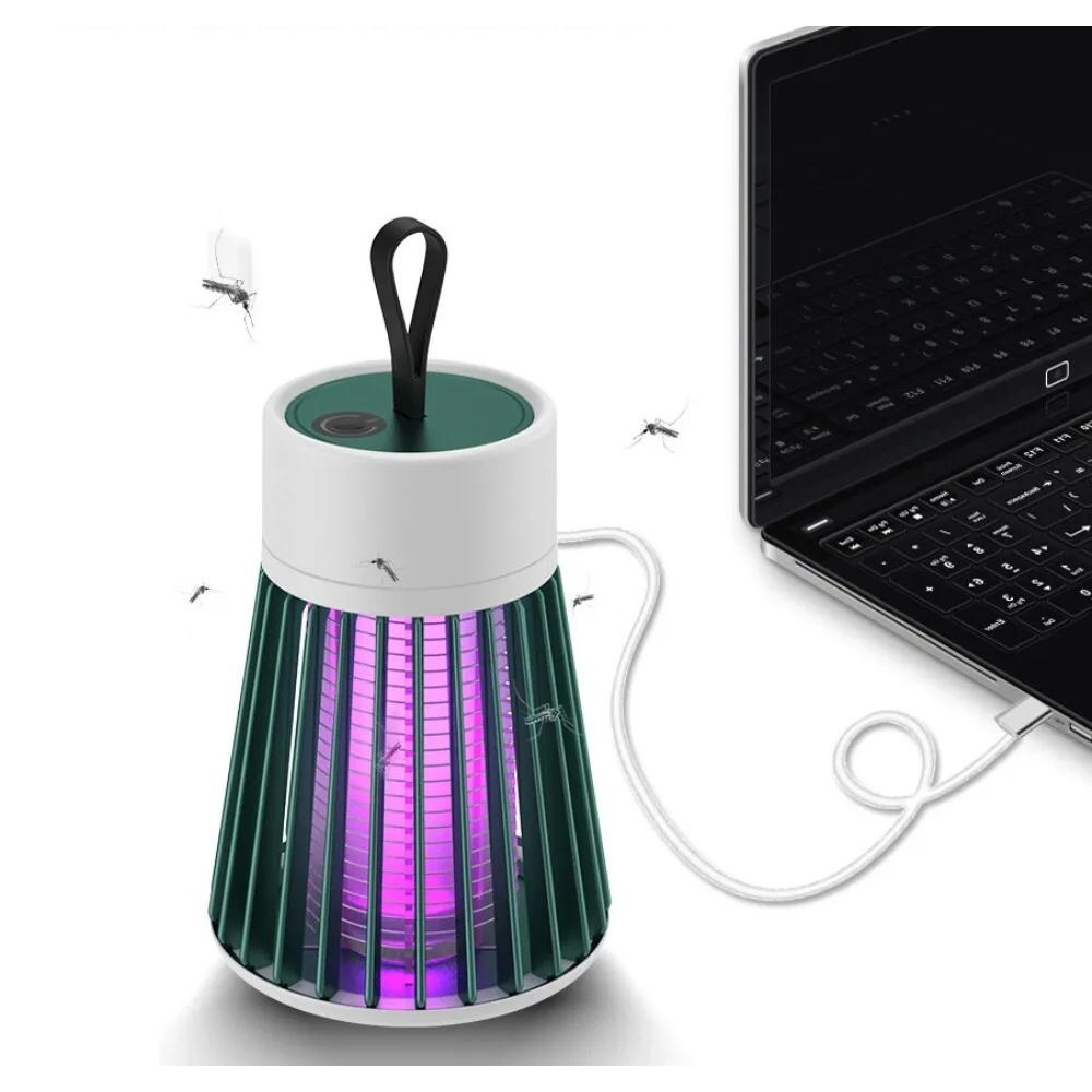 Imagem Lâmpada Elétrica Mata-Mosquitos Com Luz UV Usb Recarregável Armadilha Para Insetos Su