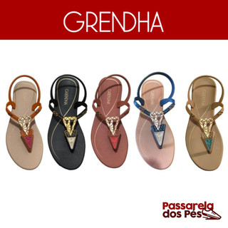 Sandália Feminina Rasteira Grendha Desejo Calce Fácil - Ideal para o Dia a Dia Ref:19102 em Oferta na Shopee