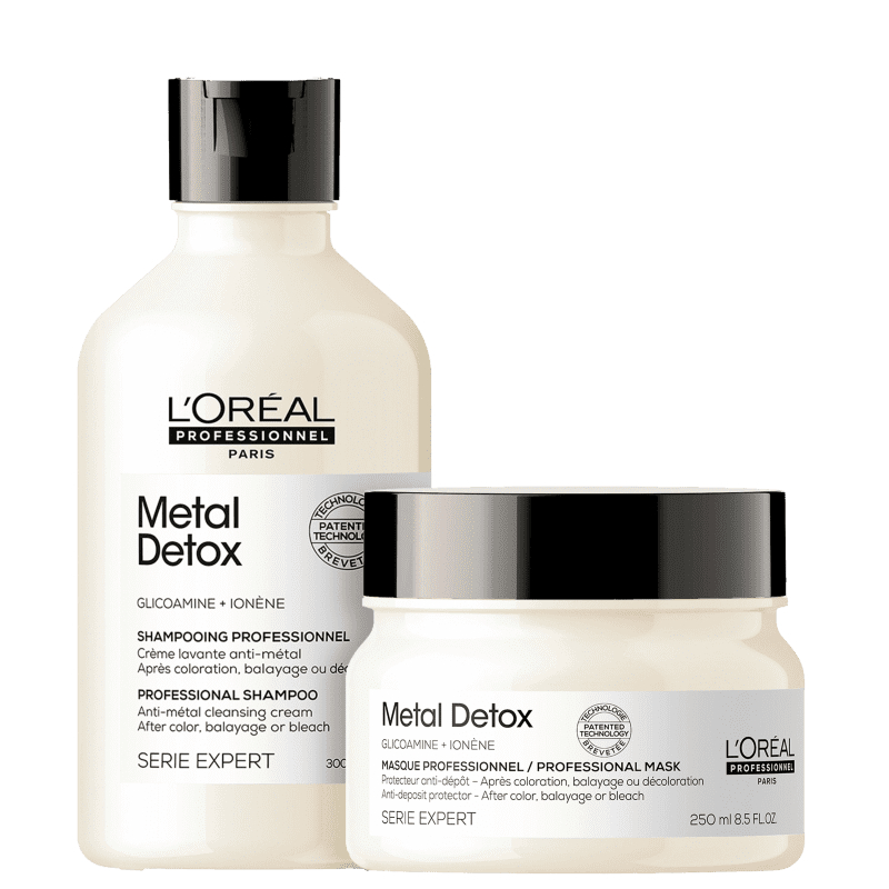 Kit L'Oréal - Shampoo 300ml e Máscara 250g Metal Detox