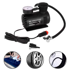 Mini Compressor Automotivo 12V 20L/min Infláveis Bolas Pneus de Ar Direto 250psi 3 Bicos - Lith