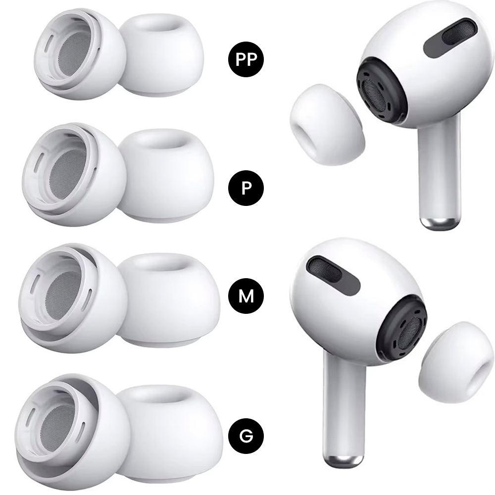 Borrachinha de Silicone para Fone de Ouvido AirPods Pro com Tela de Proteção - Branco em Oferta na Shopee