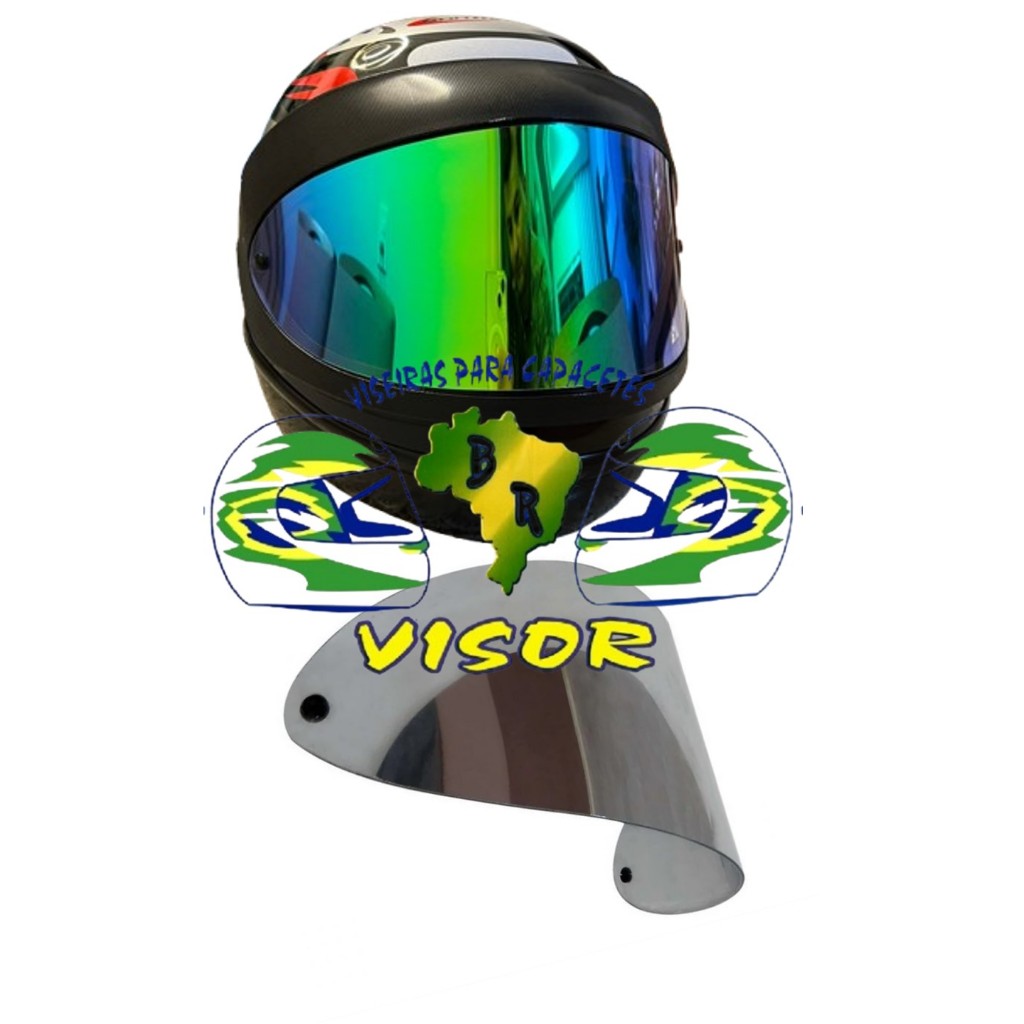 KIT com 2 Viseiras Compatível com SAN MARINO/PROTORK 788/FW3 Tam 56/58/60 (Escolha a cor do seu KIT)
