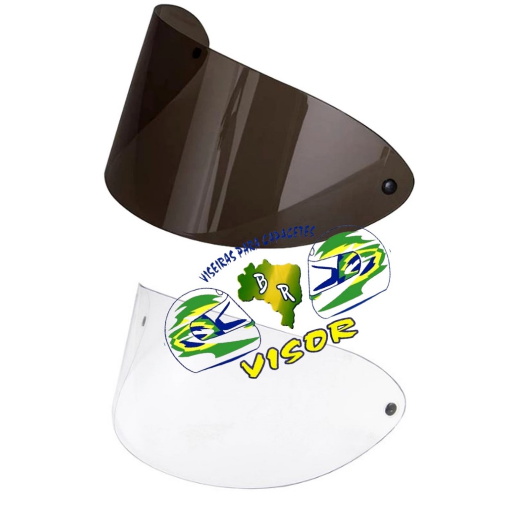 KIT com 2 Viseiras Compatível com SAN MARINO/PROTORK 788/FW3 Tam 56/58/60 (Escolha a cor do seu KIT) em Oferta na Shopee