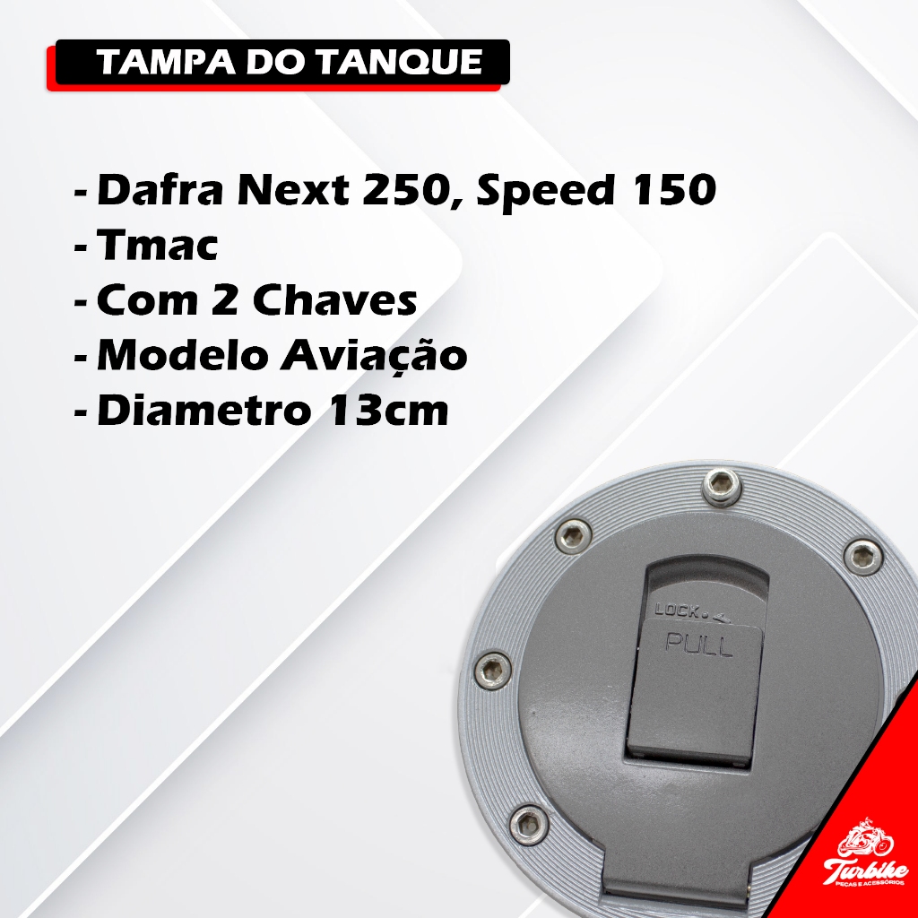 Tampa Do Tanque Para Dafra Speed 150 2008 2009 2015 Next 250 Sundow Max 125 Green 150 Sportta — imagem 2 de 2