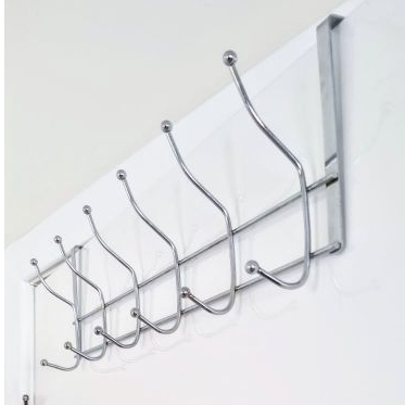 Suporte Cabide para Porta de 12 Ganchos Cromado Cabideiro Organizador em Oferta na Shopee
