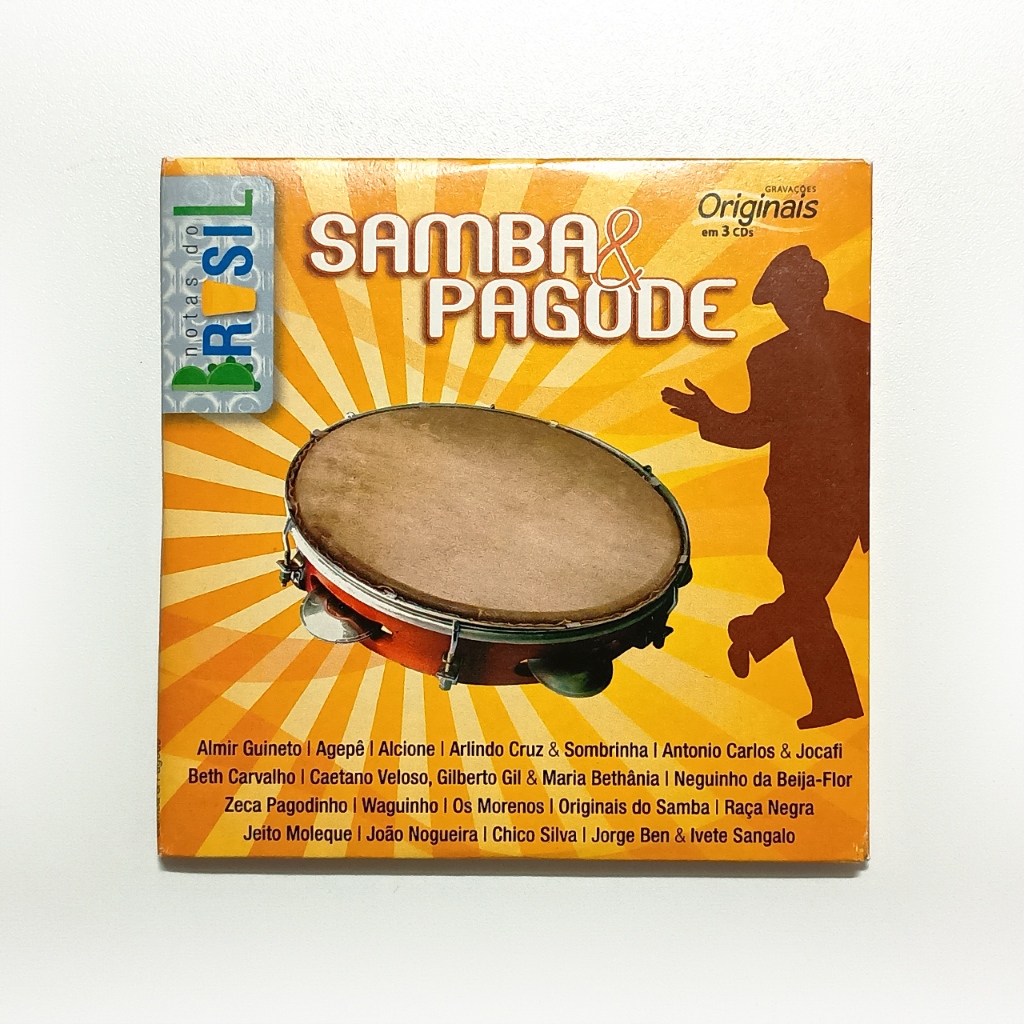 CD TRIPLO CARDSLEEVE Samba & Pagode - Notas do Brasil - Zeca Pagodinho, Almir Guineto, Beth Carvalho, Alcione