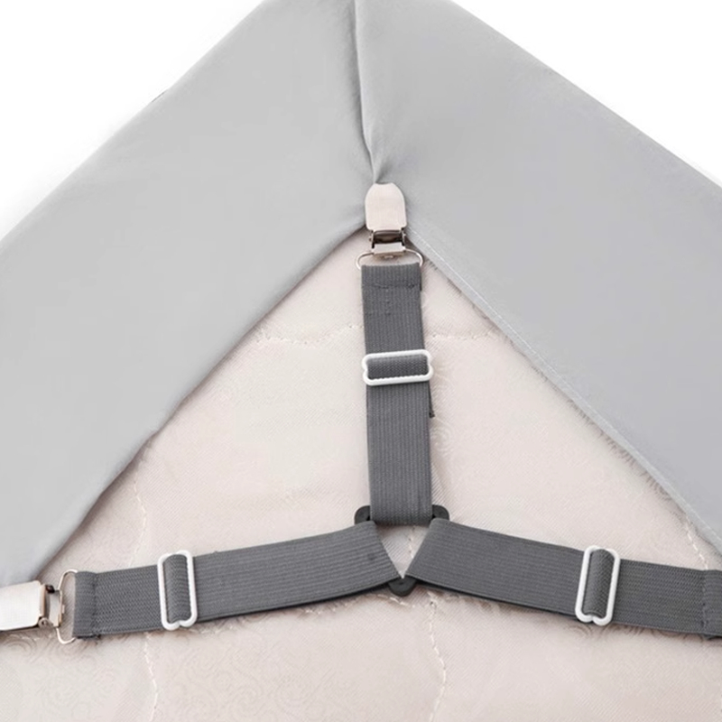 4Pcs/lot Fixadores de Lençóis Ajustáveis para Capa de Colchão e Organizador Doméstico 4Pcs/lot Fixadores de Lençóis Ajustáveis para Capa de Colchão e Organizador Doméstico