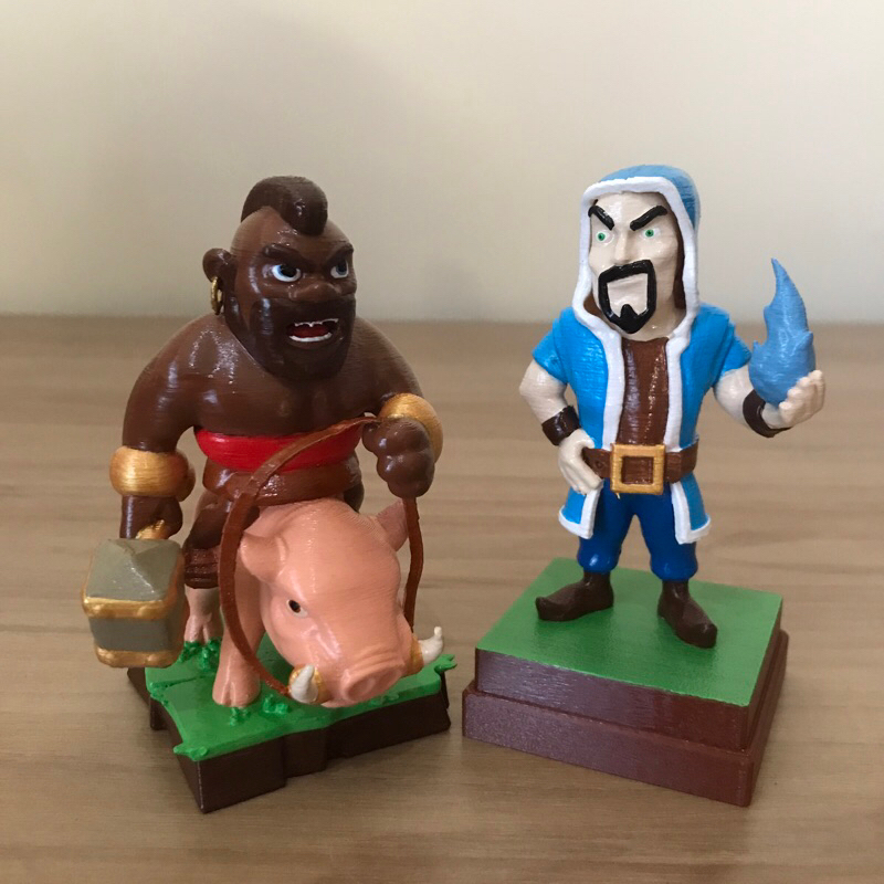 Boneco Colecionavel CLASH ROYALE  CLASH OF CLANS  SUPERCELL  Figura Decorativa Action Figure Colecionaveis Impressao 3D