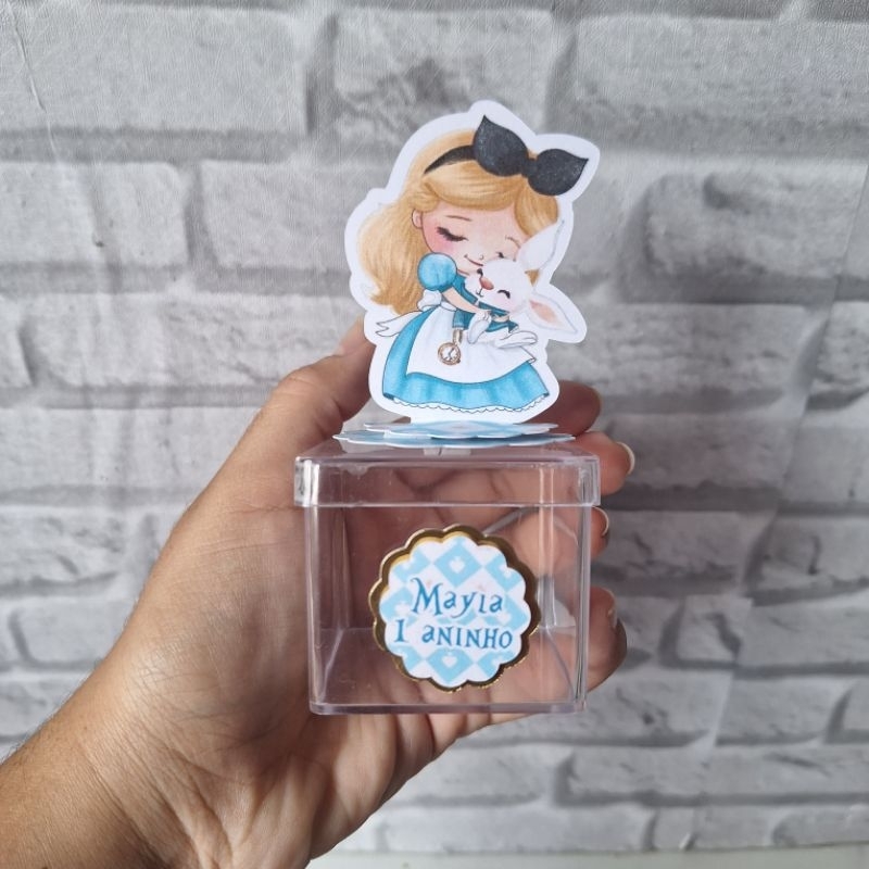 Apliques em pé 3D e nome da criança Alice no País das Maravilhas/Cute/Baby Lembrancinhas Festa infantil  Aniversário em Oferta na Shopee