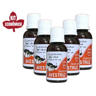 Óleo de Avestruz 30 ml - Saúde da Terra - Produto Natural - Kits com 2, 3 e 5 Unidades