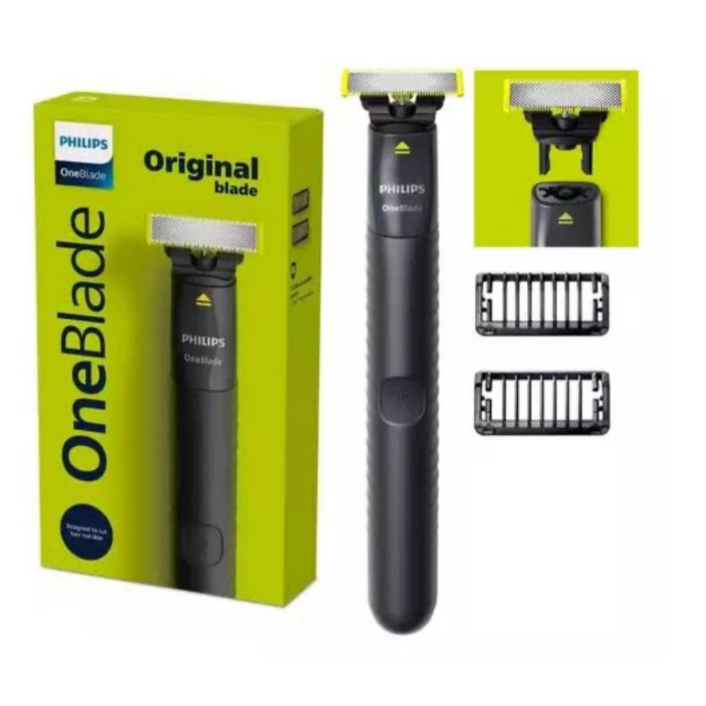 Aparador de Pelos Philips OneBlade QP1424/10 na Cor Cinza chumbo - Bivolt