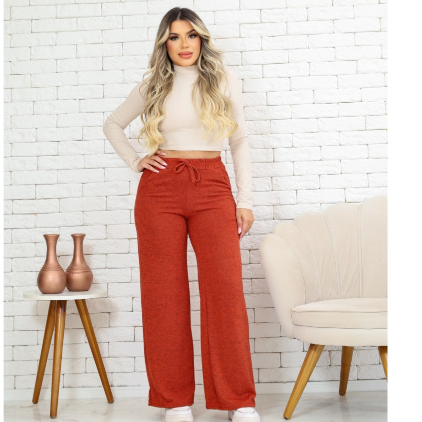 Calça Pantalona Feminina Lanzinha Outono/Inverno - Lançamento