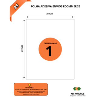 Papel A4 Adesivo100 Folhas Adesivas A4, Acabamento fosco offset em Oferta na Shopee