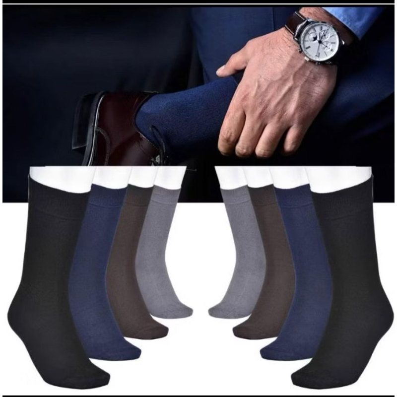 Kit 12 Pares De Meias Social Cano Longo / Kit com 3, 6 ou 12 pares você escolhe na variação.