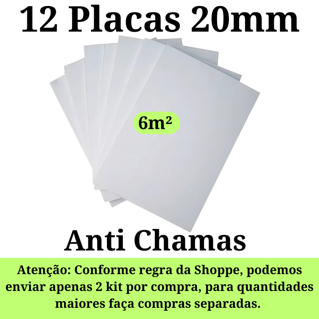 Kit 12 Placas de Isopor Eps Antichamas Isolamento Termico Acustico Espessura 1000x500x20mm (2cm) em Oferta na Shopee