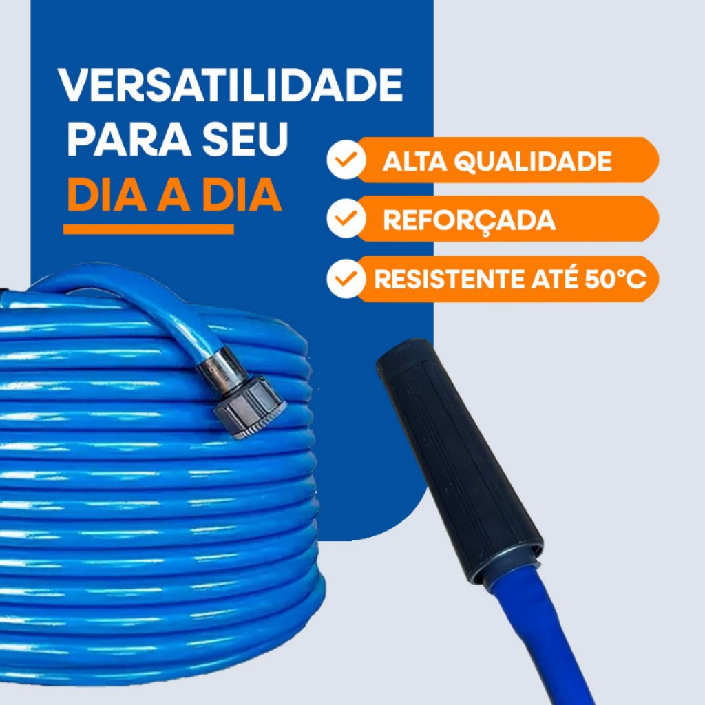 Mangueira Jardim Reforçada Lisa Flexivel 50 30 25 20 15 10 7 Metros em Oferta na Shopee
