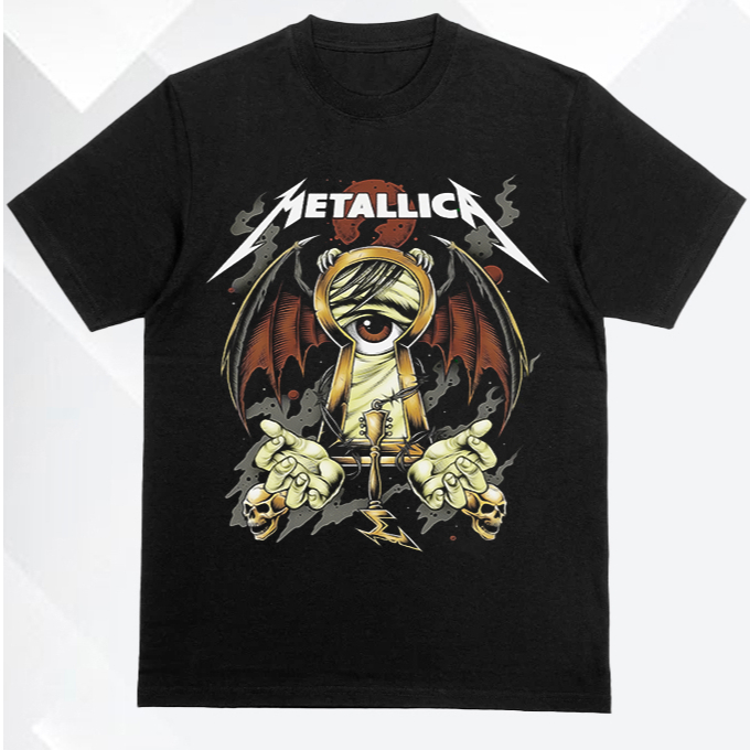 Camiseta Metallica Banda Rock N Roll 100% Algodão Confortável  Unissex Plus Size Diversas Estampas