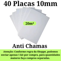 Placas de Isopor Para Forro Teto F1 1000x500x10mm (1cm ) Antichamas Isolamento Termico Acustico
