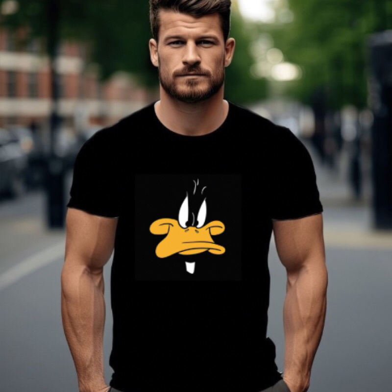 Camiseta Unissex camisa Patolino confortavel preto Algodão de qualidade Street Unissex