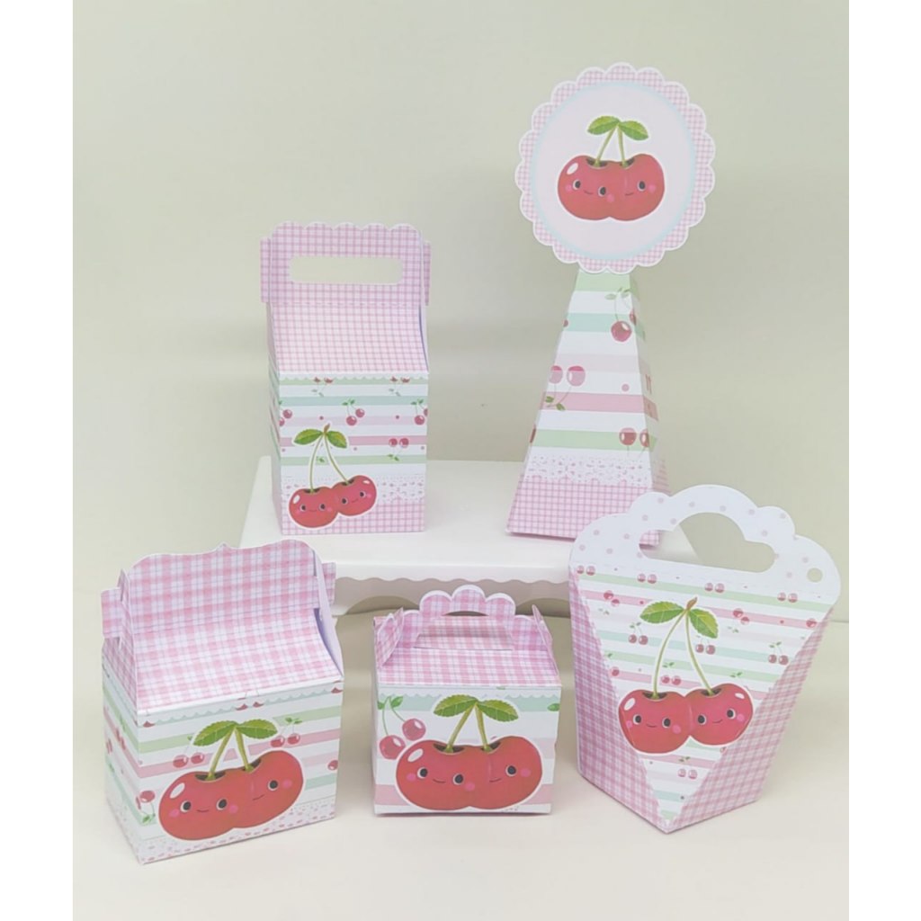 PERSONALIZADO / CEREJA / CEREJINHA / PEGUE e MONTE /KIT PRA FESTA CEREJINHA / LEMBRANCINHA CEREJA / SACOLINHA